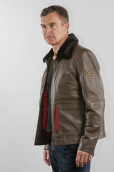 Royal Air Force Vega Gull Army Men's Leather Pilot Jacket